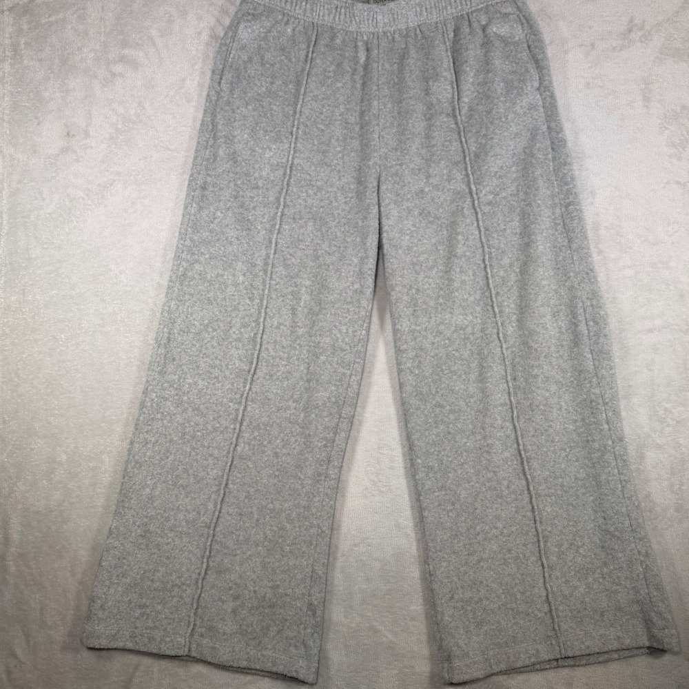Outerknown Hightide Wide Leg Sweatpants‎ Grey Organic Cotton Terry XL 03694-00